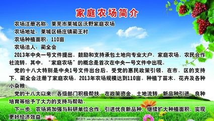 家庭农场 现代田园生活的实践与展望